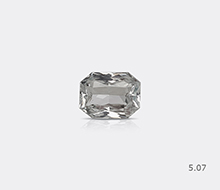 Natural Srilankan White Sapphire Heated
