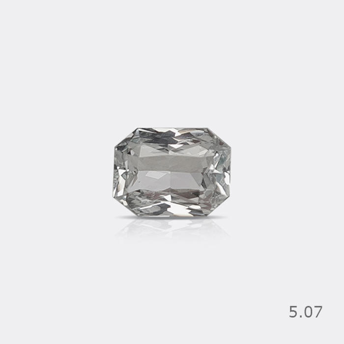 Natural Srilankan White Sapphire Heated