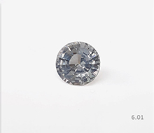 Natural Srilankan White Sapphire Heated