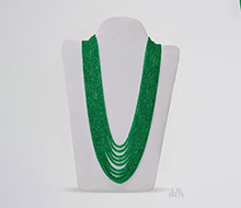 Emerald Faceted Beads