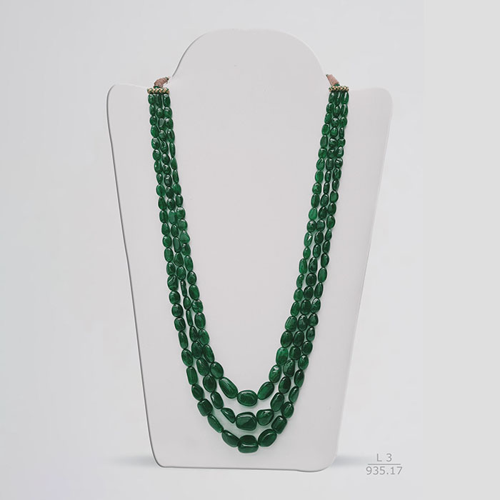 Emerald Oval Beads