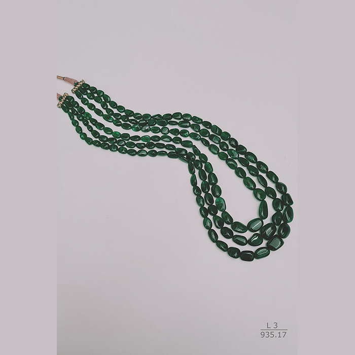 Emerald Oval Beads