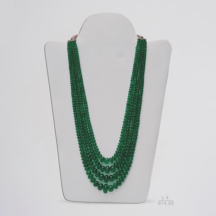 Emerald Rondelle Beads