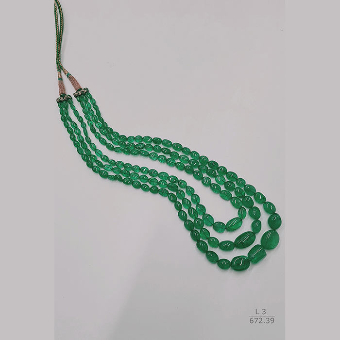Emerald Oval Beads