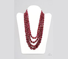 Ruby Oval Tumble Beads