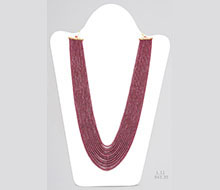Mozambican Ruby Unheated Rondelle Beads