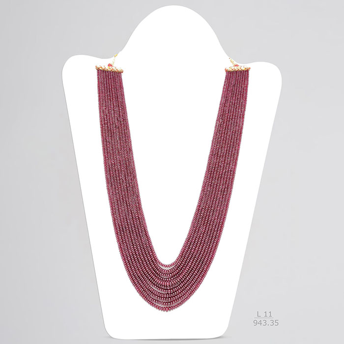 Mozambican Ruby Unheated Rondelle Beads