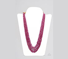 Mozambican Ruby Unheated Oval Beads