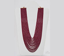 African Ruby Rondelle Beads