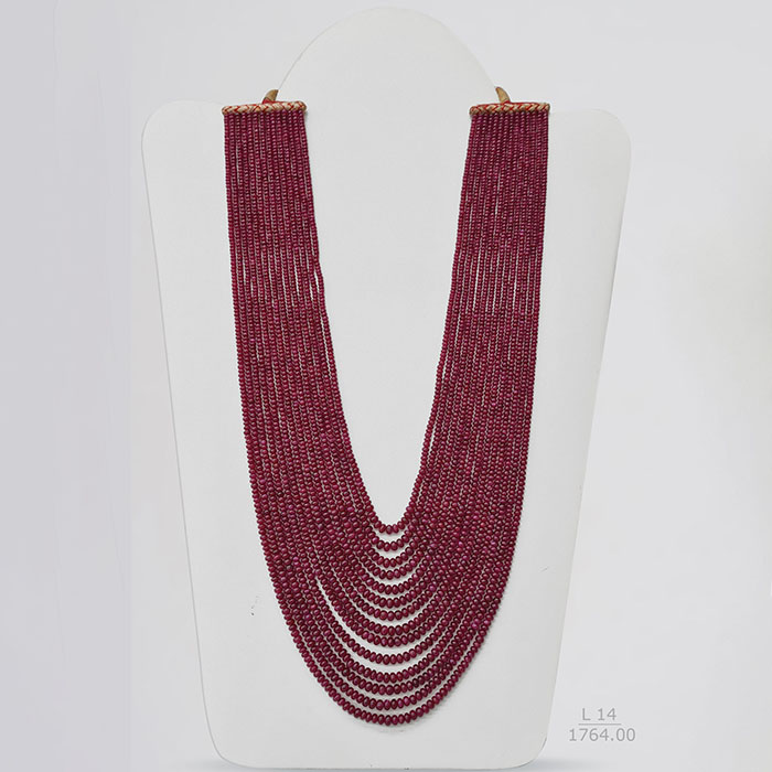 African Ruby Rondelle Beads