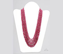 Ruby Oval Beads