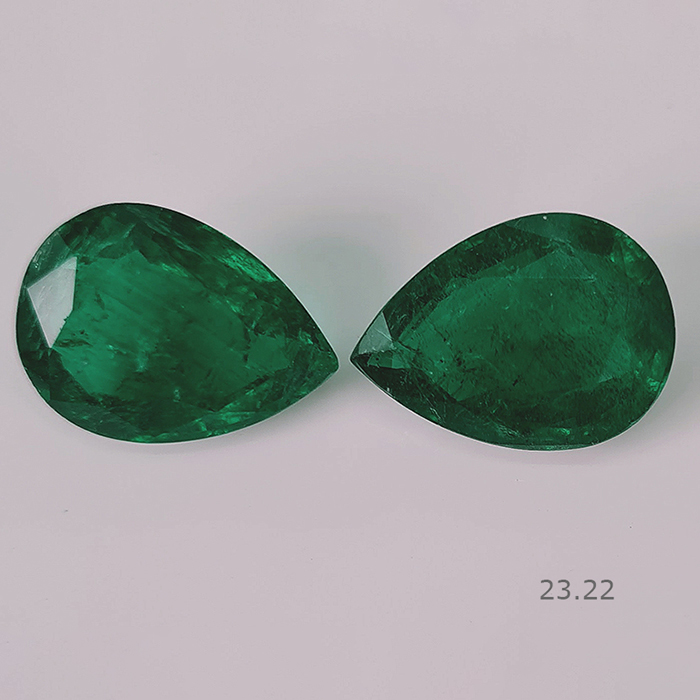 Zambian Emerald Pair