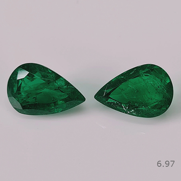 Zambian Emerald Pair