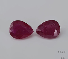 Mozambican Heated Ruby Pair