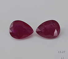 Mozambican Heated Ruby Pair