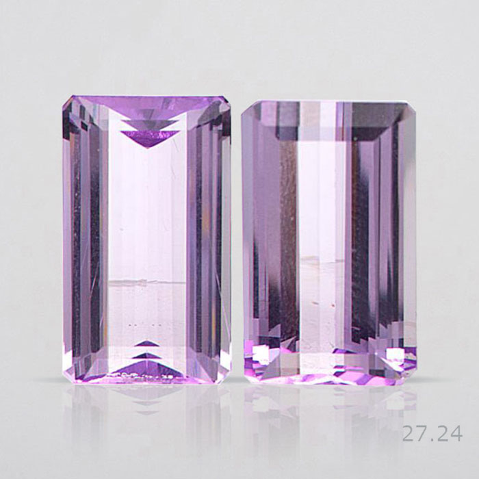 Natural Kunzite Pair