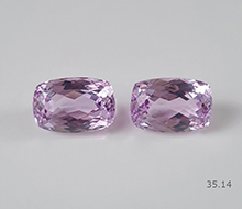 Natural Kunzite Pair