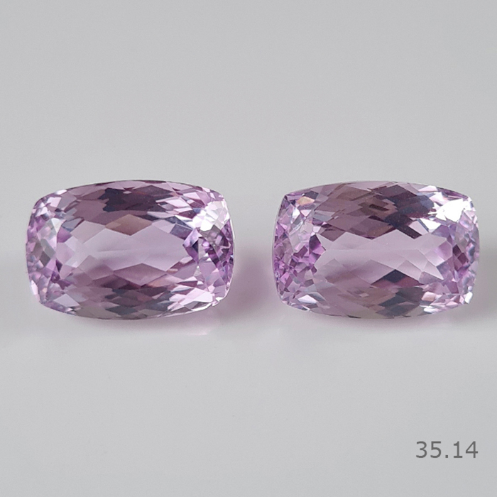 Natural Kunzite Pair