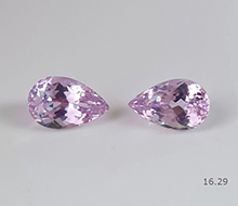 Natural Kunzite Pair