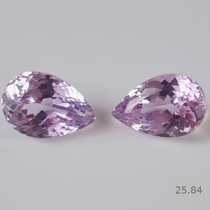 Natural Kunzite Pair