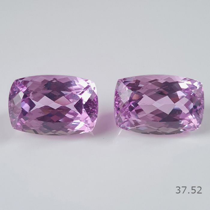 Natural Kunzite Pair