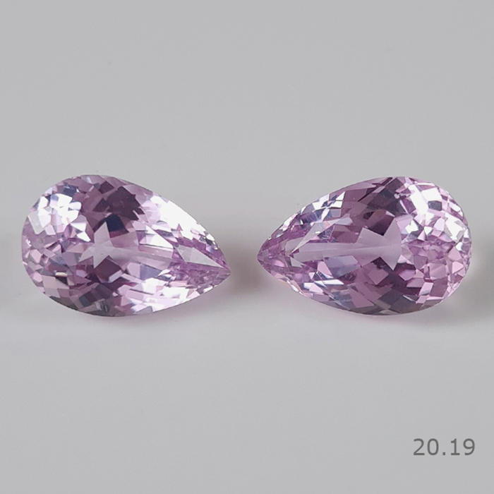 Natural Kunzite Pair