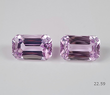 Natural Kunzite Pair