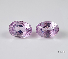 Natural Kunzite Pair