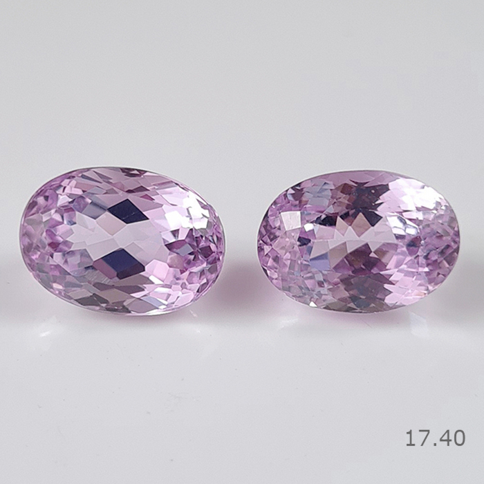 Natural Kunzite Pair