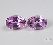 Natural Kunzite Pair