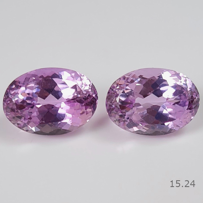 Natural Kunzite Pair