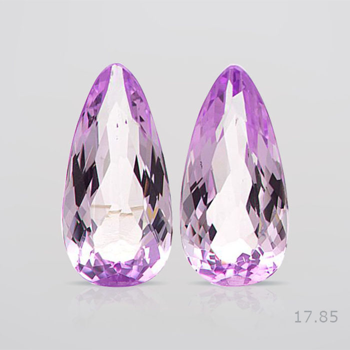 Natural Kunzite Pair