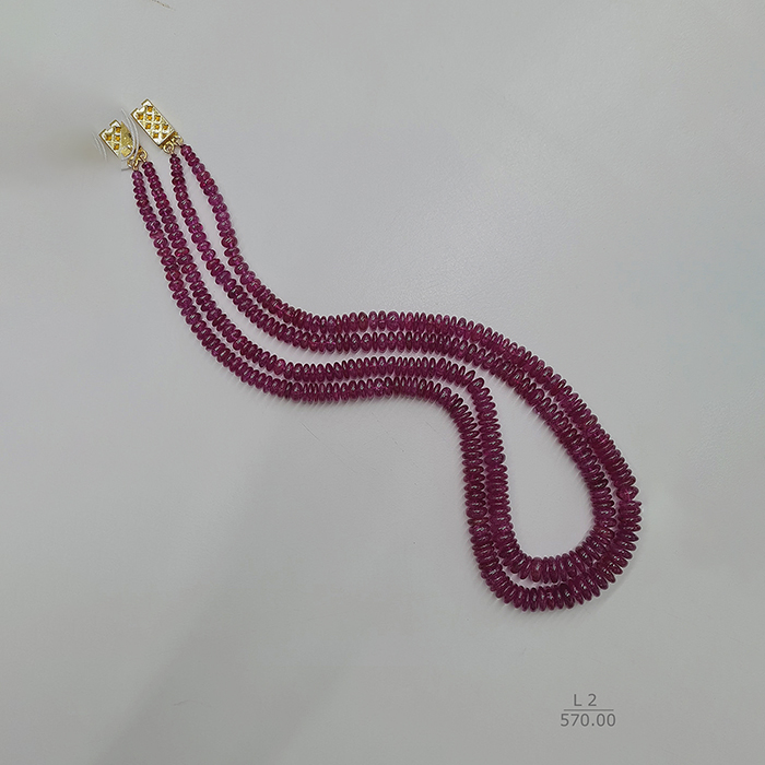 Mozambican Ruby Unheated Rondelle Beads