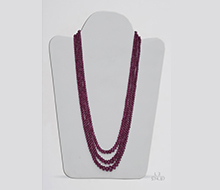 Burmese Ruby Unheated Rondelle Beads