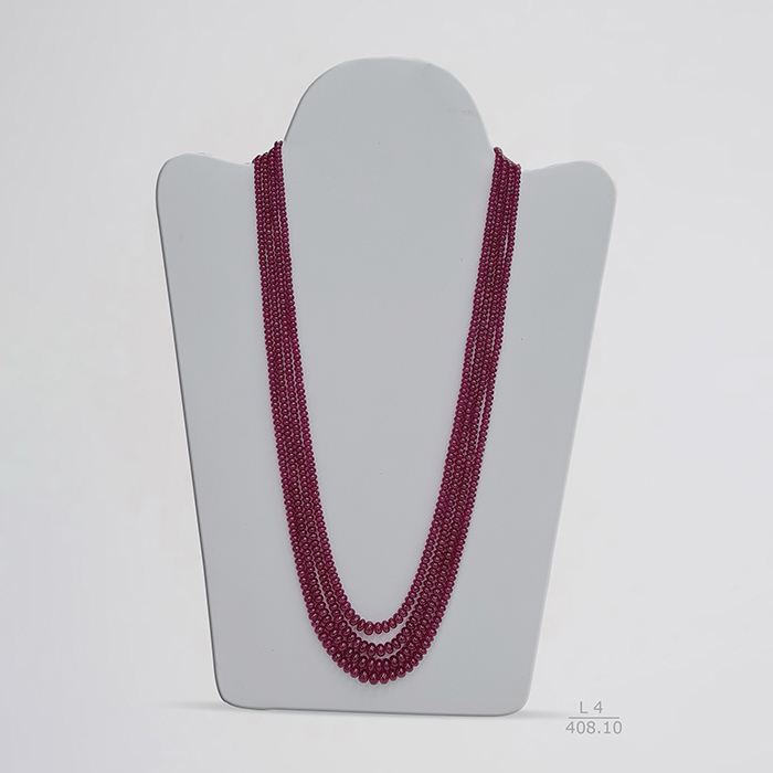 Mozambican Ruby Heated Rondelle Beads