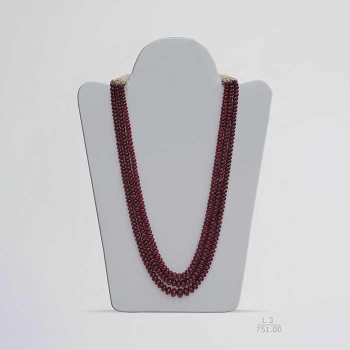 Ruby Rondelle Beads