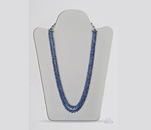 Burmese Blue Sapphire Unheated Rondelle Beads