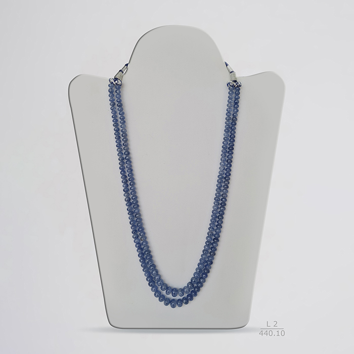 Burmese Blue Sapphire Unheated Rondelle Beads