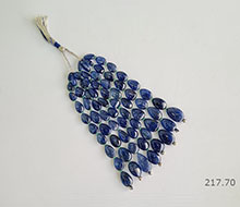 Burmese Blue Sapphire Unheated Oval Beads