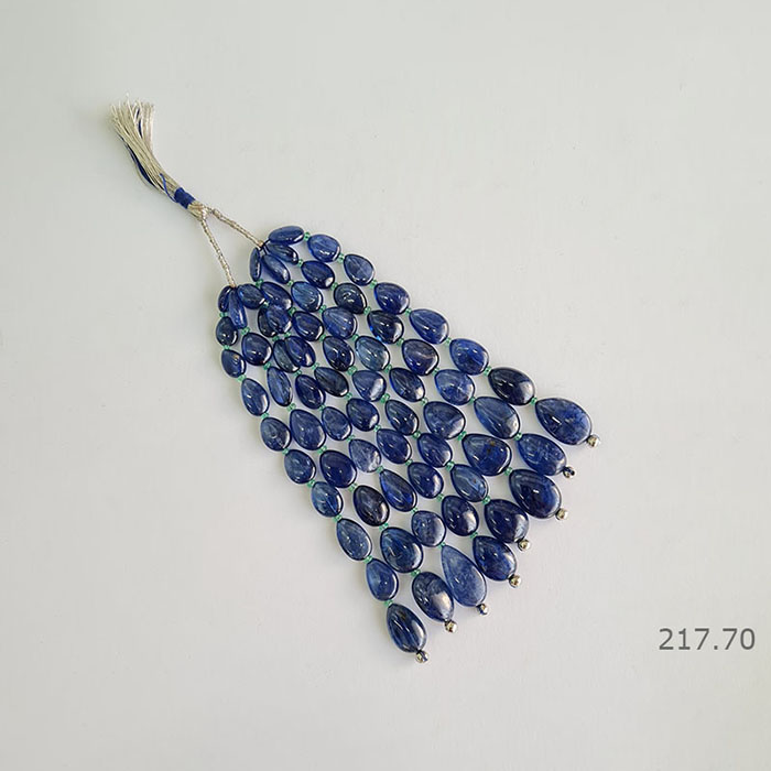 Burmese Blue Sapphire Unheated Oval Beads