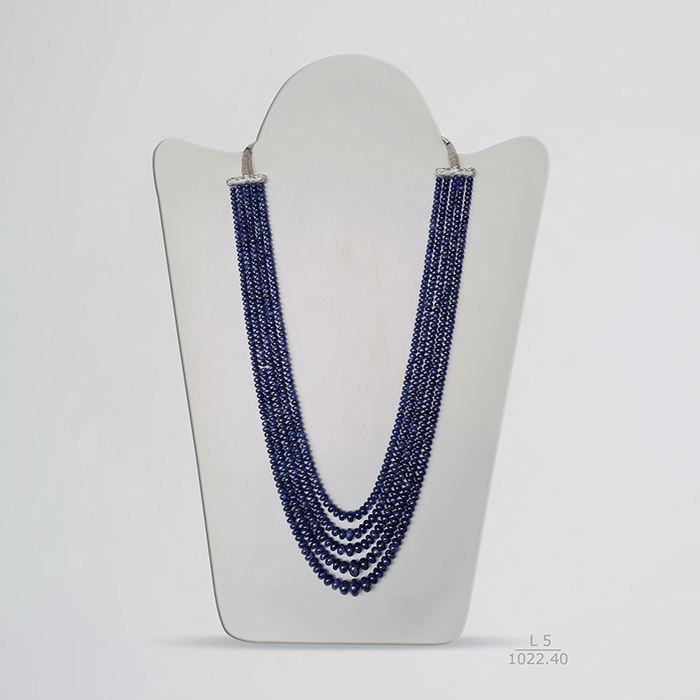 Burmese Blue Sapphire Unheated Rondelle Beads