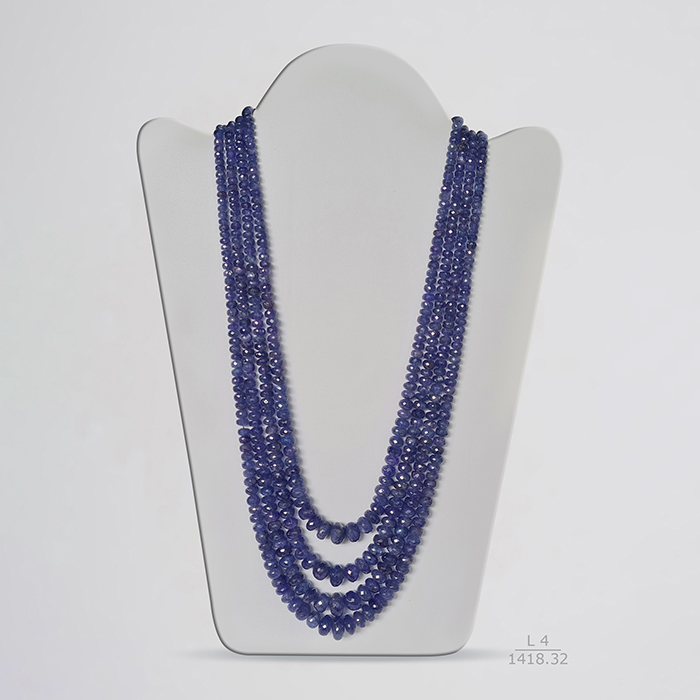 Tanzanite Faceted Rondelle Beads