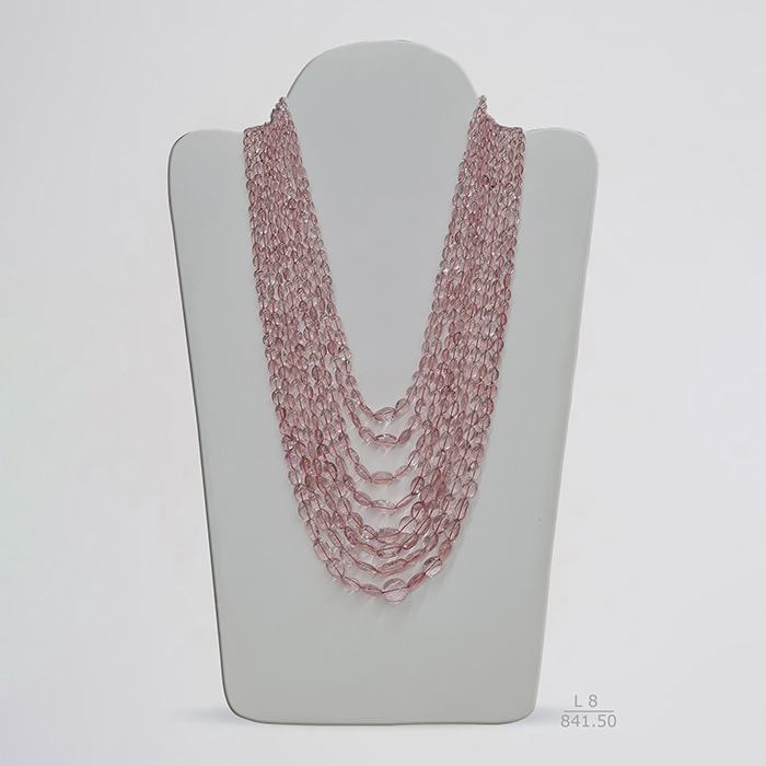 Rubellite Oval Beads