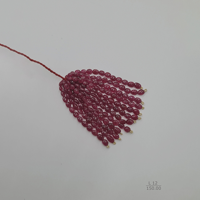 Burmese Spinel Unheated Oval Beads