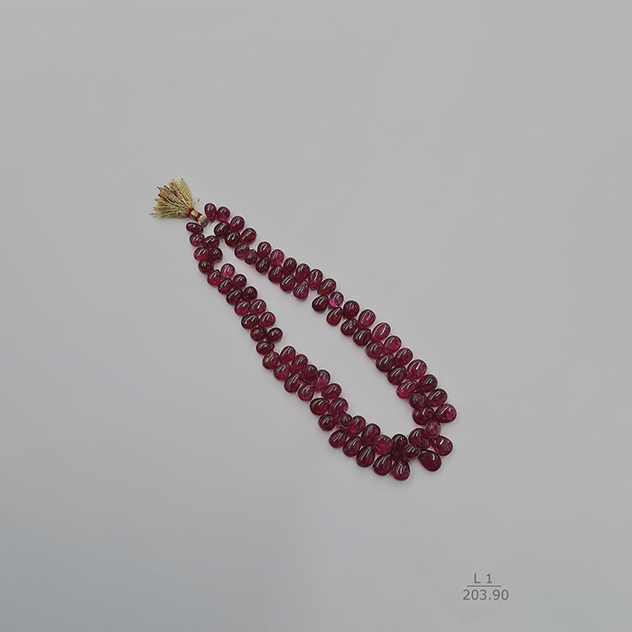 Burmese Spinel Unheated Flat Drop Beads