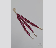 Burmese Spinel Unheated Drop Faceted Beads