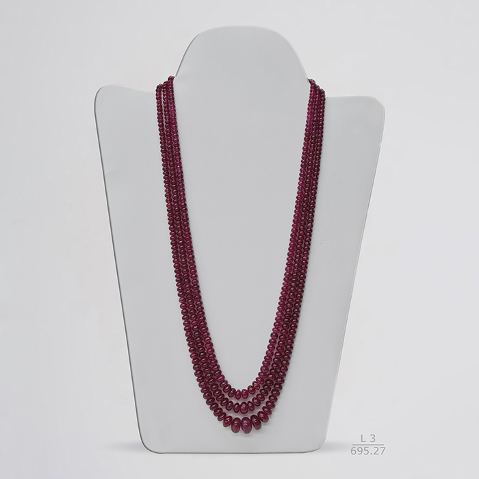 Burmese Spinel Unheated Rondelle Beads