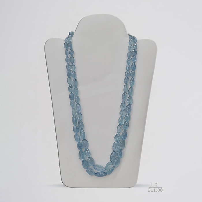 Aquamarine Cabochon Oval Beads