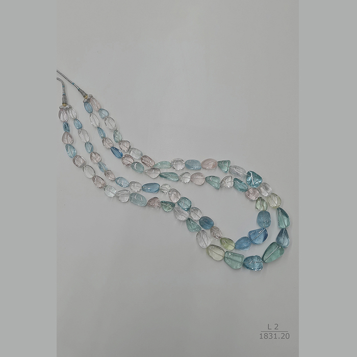 Aquamarine Tumble Beads