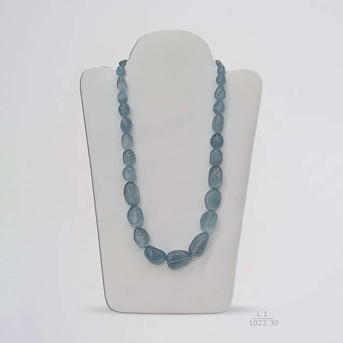 Aquamarine Tumble Beads